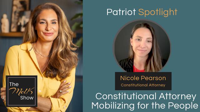 Nicole Pearson, constitutional attorney, featured in The Mel K Show's Patriot Spotlight, advocating for the people.